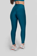 BASIC LEGGINGS WITH TRIANGULAR WAISTBAND (PETROL BLUE)