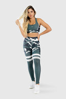 Camo Green Digital Print Fitness Leggings