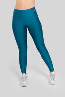 BASIC LEGGINGS WITH TRIANGULAR WAISTBAND (PETROL BLUE)