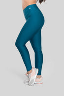 BASIC LEGGINGS WITH TRIANGULAR WAISTBAND (PETROL BLUE)